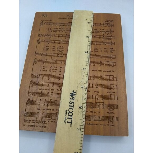 P.Graham Dunn Amish Cherry 1912 C. Miles "In the Garden" Laser 7"x 5.25" plaque - Picture 7 of 12